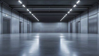 Obraz premium Modern Industrial Interior Empty Space Design