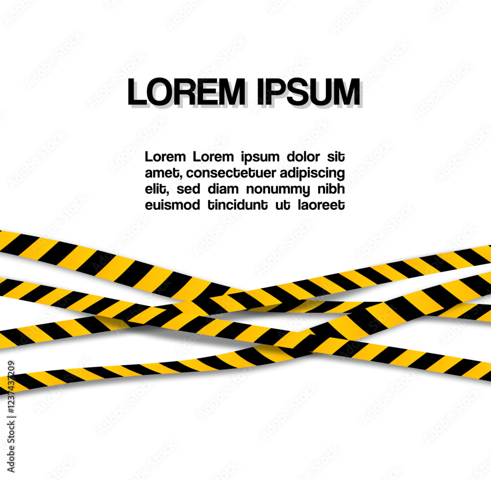Poster vector design of a yellow cross with a thin border and sparkles