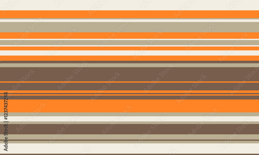 Aufkleber geometric stripes seamless vector pattern with horizontal lines in varied colours, creating an abstr