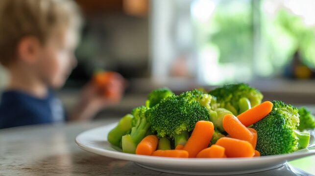 healthy steamed vegetables for kids