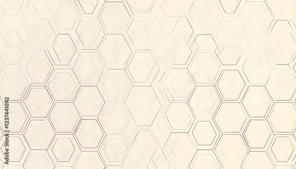 Poster abstract hexagonal geometric pattern background design
