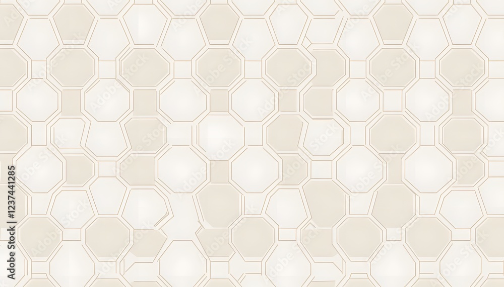 Poster abstract octagonal geometric pattern design