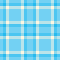 A cheerful, pastel blue and offwhite plaid pattern.  Perfect for backgrounds, textiles, or website designs needing a fresh, clean aesthetic.