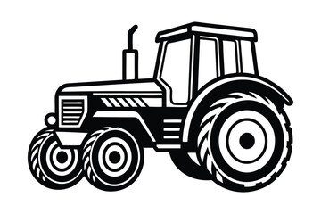 Fototapeta premium tractor vector illustration on white background