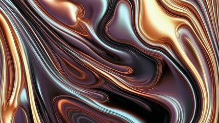 Abstract colorful waves flowing and mixing, creating a stunning visual effect