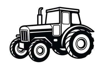 Obraz premium tractor vector illustration on white background