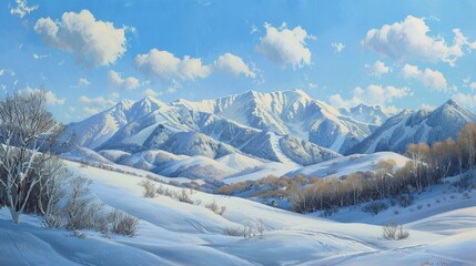 Fototapeta premium 理想的な冬の風景8