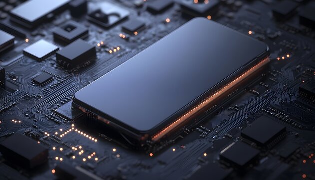 Smartphone Integrated Circuit Board Technology Display