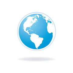 Vector design of a celestial world with countries in white color