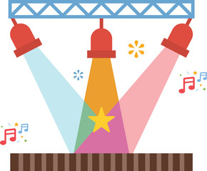 Disco light music icon , party, celebration, vector file
