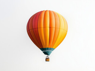Vibrant Hot Air Balloon Against Clear Sky: A Symbol of Adventure and Freedom