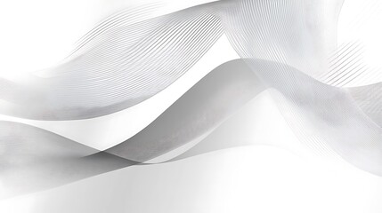 Abstract Gray and White Wave Design