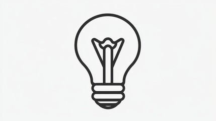 Naklejka premium Innovative light bulb design modern studio graphic illustration minimalist style