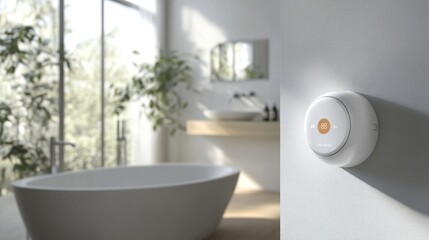 Modern Bathroom Thermostat: Sleek Design and Smart Home Integration