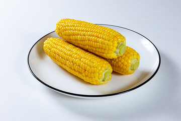 茹でたトウモロコシ　スイートコーン　boiled corn sweet corn