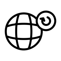 refresh internet Line Icon