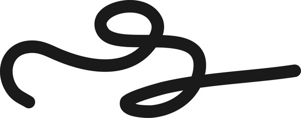 Obraz premium Abstract Decorative Swirl Line