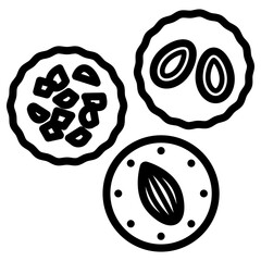 견과류 쿠키 아이콘