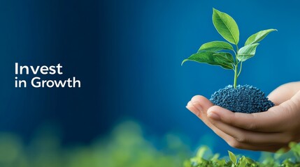 Investing in growth nurturing plants for a sustainable future indoor environment close-up view