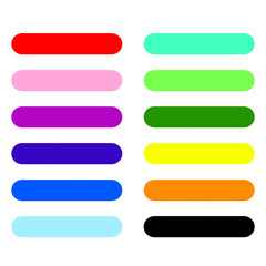 丸角バナーのシンプルデザイン素材