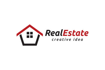 Creative Real Estate Concept Logo Design Template