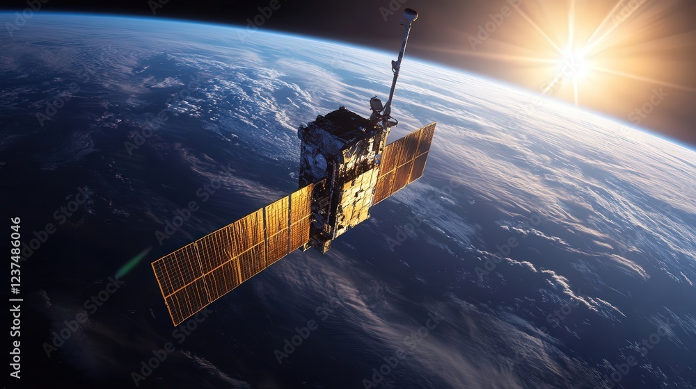 Aufkleber satellite data can be used in models to track the generation and movement of microplastics