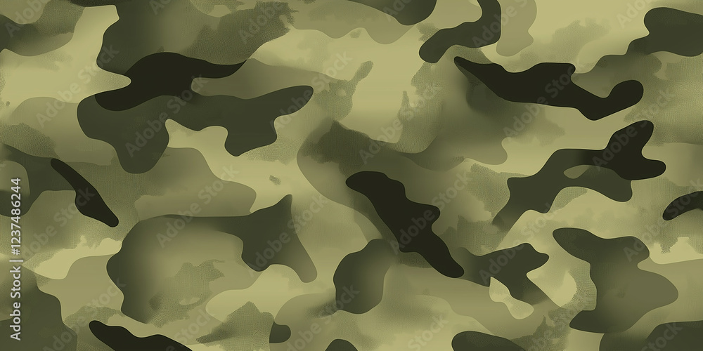 Poster camouflage pattern creating abstract military background design