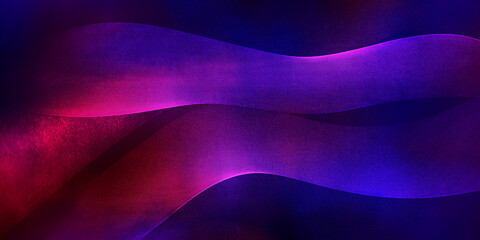 Obraz premium Abstract pink and purple waves flowing seamlessly on dark background