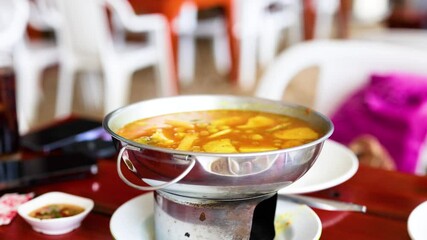 Southern Thai Curry Served in Krabi