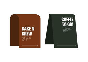 Cute Stand Board Cafe and Bakery