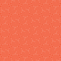 Design a seamless spiral background with elegantly swirling, repeating spirals that vary in size and spacing to evoke dynamic movement and depth.