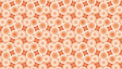 Design an abstract background with a geometric spiral pattern rendered in vibrant red and orange hues, creating an energetic and modern aesthetic.