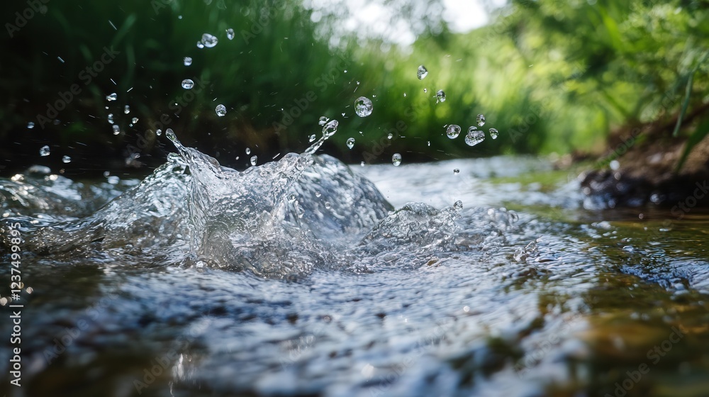 Poster models used to predict the movement of microplastics in freshwater systems