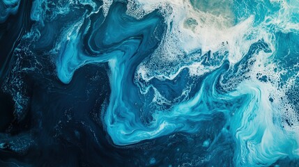 Obraz premium models simulate the movement of microplastics in oceans and rivers