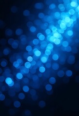 Abstract Blue Bokeh Lights Background Image