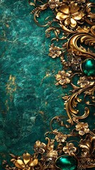 Islamic floral motifs with intertwining vines