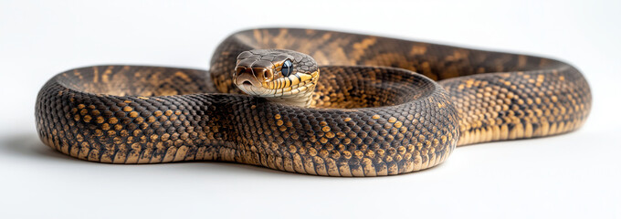 Obraz premium Snake isolated on white background.