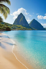 Turquoise Water Lapping Sandy Beach