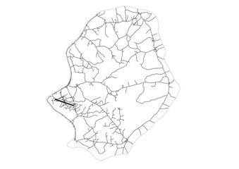 road map of buildings  on the Nieu Country