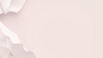 Abstract Beige and White Paper Wave Background