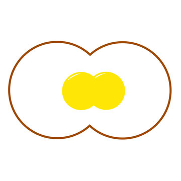 recommend clip art: frying egg doodle line illustration