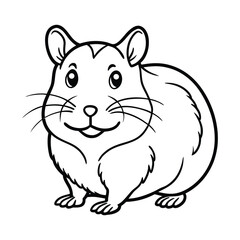 Hamster, hamster vector, cute hamster, hamster illustration, hamster drawing