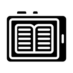 Digital Tablet Solid Icon