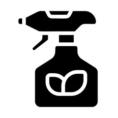 Eco-Friendly Cleaning Spray Solid Icon