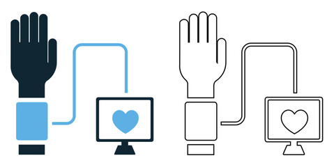 blood pressure monitor icon vector, health checkups, medical diagnostics, and cardiovascular monitoring, hospitals, clinics, doctors, and healthcare services pictogram symbol ui and ux design