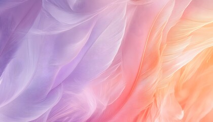 Obraz premium Soft Pastel Feathers Gradient Background Image
