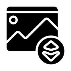 NFT Artwork Solid Icon