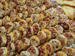 Korean food modeum jeon, Assorted Pancakes . Korea Traditional Festival foods.