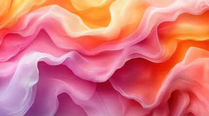 Fototapeta premium A minimalist abstract background with a gradient from coral pink to muted orange, exuding vibrancy and elegance. 