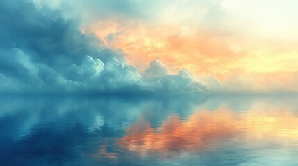 A tranquil gradient transitioning from sky blue into light mint green